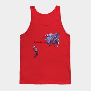 Fish and man Tank Top